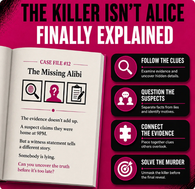 The Killer Isn't Alice: The 46,600 Suspect Murder Mystery Puzzle